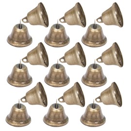 ULTECHNOVO 25pcs Vintage Bronze Bells Metal Craft Bells for Projects Wind Chimes Door Decorations Festive Home Decor