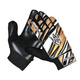 Keeperking Goalkeeper Gloves Children, Boys and Girls, Junior Football Gloves Football Player Gloves for Boys Goalkeeper Gloves (5, Gold-Black)