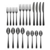 Cambridge 514520CKW12DS Rafael Black Flatware, 20-Piece Set