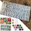 Set De Molde De Silicona De Letras Para Resina, 314