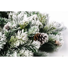 CraftMore Frosted Forest Pine Garland 6 Feet