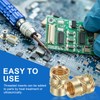 sourcing map 46 Pcs Threaded Inserts, M2.5 Brass Heat Set
