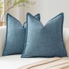 Artscope Set of 2 Cushion Covers, Plain Throw Cushion Cover,