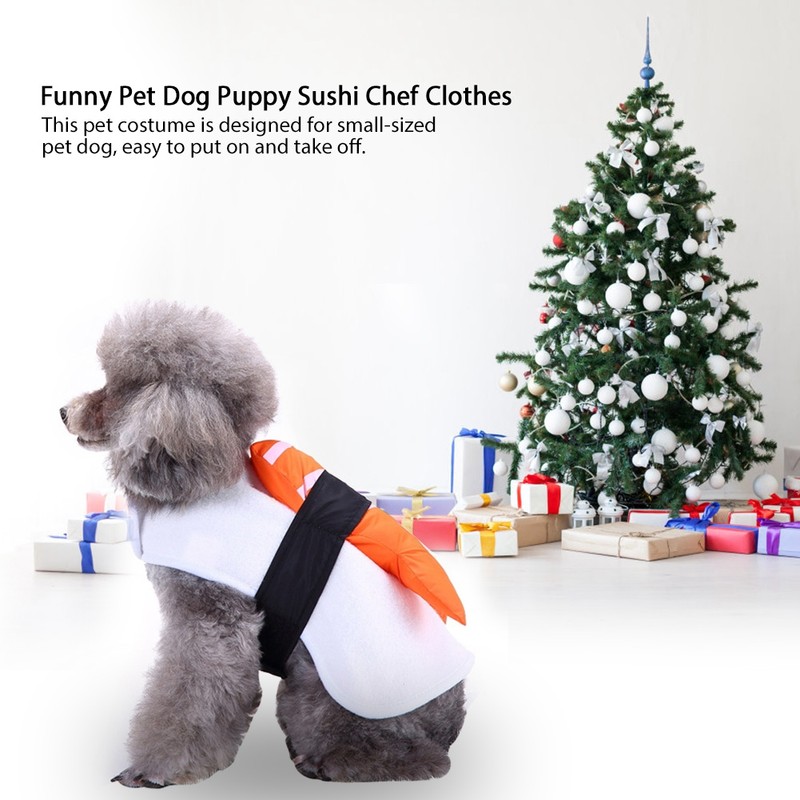 Funny Pet Dog Puppy Sushi Chef Clothes Kimono Cosplay Clothes