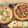 Teenyyou 7 Pcs Gold Pizza Pan Stand Set, Pizza Pans,