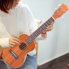 23in Ukulele Brown Mahogany Wood with Bag Capo String Cleaning