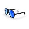REKS Polarized Aviator Sunglasses - Unbreakable frame (Blue Mirror)