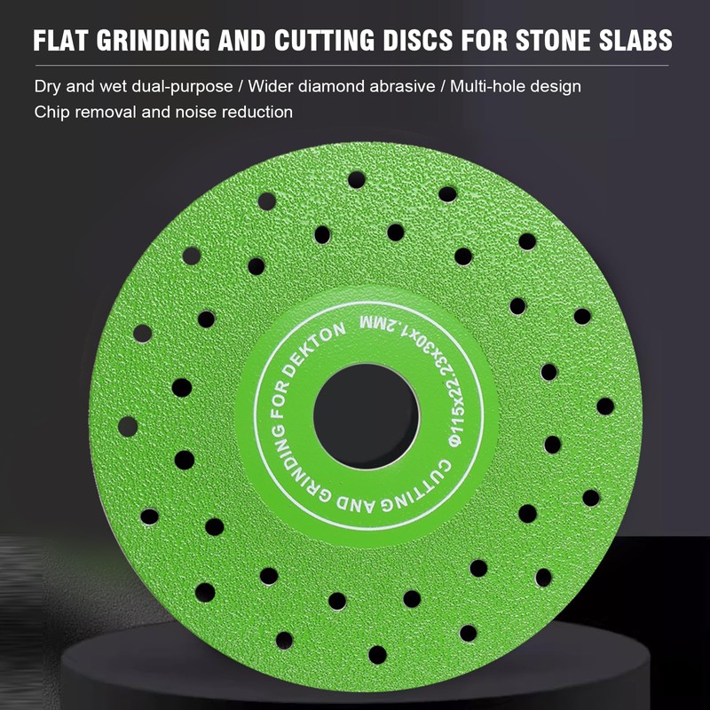 3PCS 4.5" Ultra Thin Diamond Grinding Discs Air Brazed Cutting