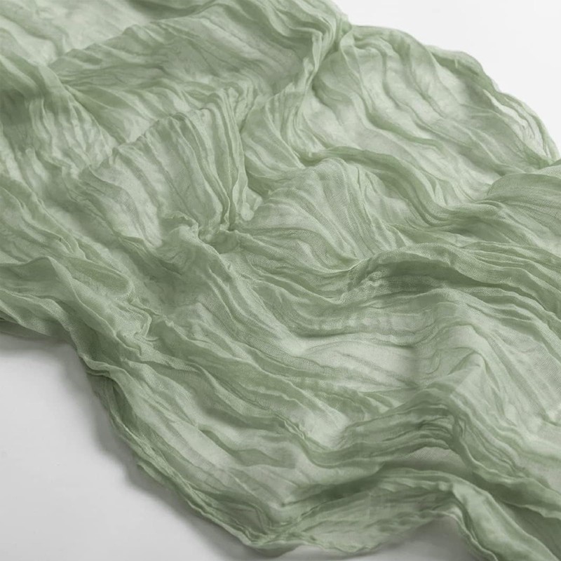 Table Runner, 90 x 300 cm, Cheesecloth Table Runner, Long