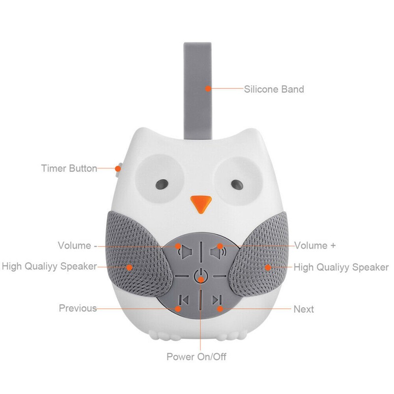 Owl White Noise Machine Baby Soother Sleep Helper Sound Machine