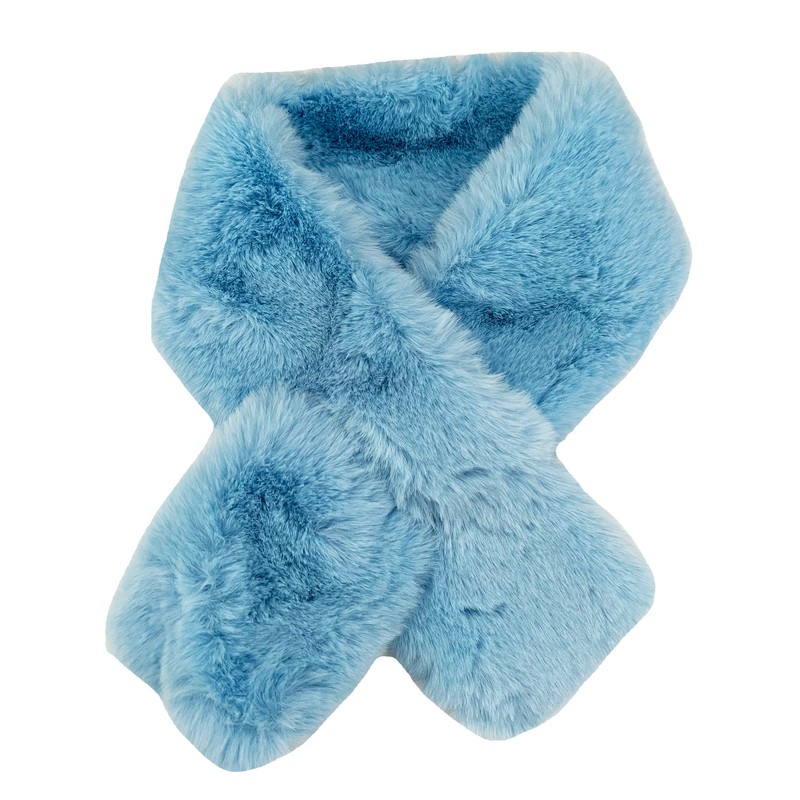 Lina & Lily Faux Fur Pull-Through Women's Winter Collar Scarf