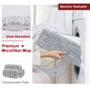 BOSHENG Hands-Free Mop and Bucket Set with 3 Washable Pads,
