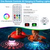 Solar Floating Pool Lights, USB Rechargeable Pool Lights with Remote,