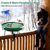 Lovppy Heated Bird Bath for Deck Railing, 100W Thermostatically Controlled