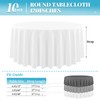 10 Pack Round Table Cloth White Round Tablecloth 120 Inch