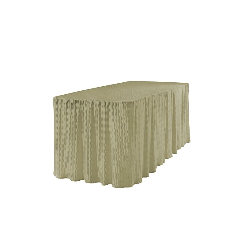 The Folding Table Cloth 6 Foot Champagne 30x72x29
