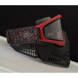 JT Paintball NEW JT Proflex ICE Red Black Translucent  Paintball Mask Goggle - Thermal Lens