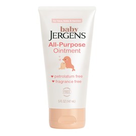 Jergens Baby All-Purpose Baby Ointment, Plant-Based Moisturizers, Petrolatum Free & Pediatrician-Tested, 5 Oz