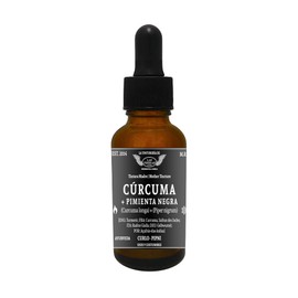 Tintura Madre de Cúrcuma, Curcuma, Haldee, Azafrán de la India, Carmotillo, Turmero, Yuquilla, Kurkuma (Curcuma longa) de Raíz Gotero 30 ml