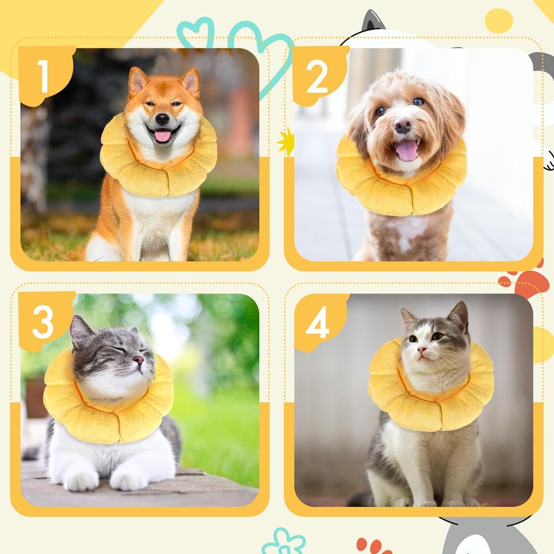 Soft Dog Cone Collar, Dog Cones After Surgery Soft, Flower