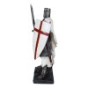Templar White Cloak Medieval Crusader Swordsman Knight W/ Cross Shield