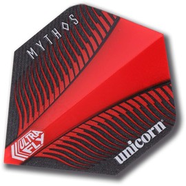 Unicorn Darts Mythos Griffin Red Ultrafly Flights Black, Plus