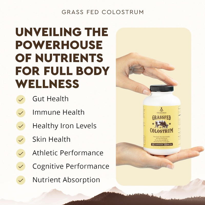 Ancestral Supplements Grass Fed Beef Colostrum Supplement, 3000 mg, Offers