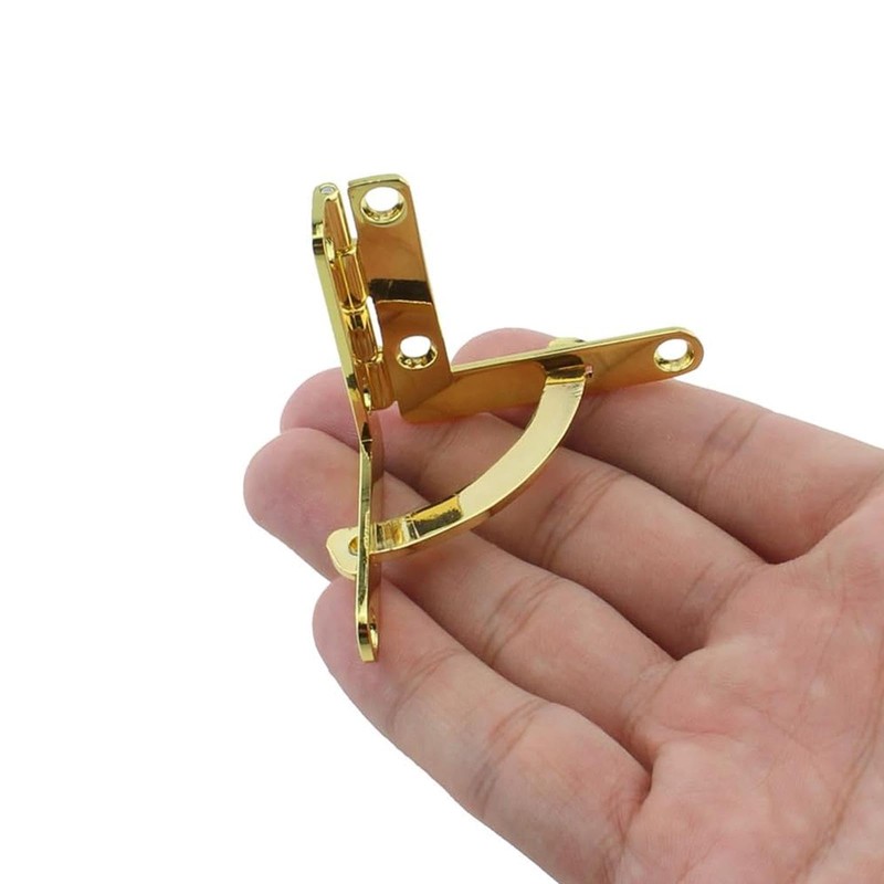 2Pcs Support Spring Hinges, Zinc Alloy Concealable Quadrant Hinge 90
