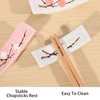 beinkmake 8Pcs Japanese Chopstick Holder Classic Ceramic Chopsticks Stand Rest