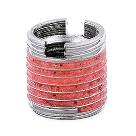 E-Z Lok Externally Threaded Insert, 303 Stainless Steel, #6-32 Internal Threads, 1/4"-20 External Threads, 0.280" Length, Made in US (Pack of 5)