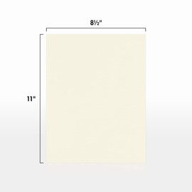 LUXPaper 8.5" x 11" Cardstock | Letter Size | Natural | 80lb. Cover (146lb. Text) | 100% Recycled | 50 Qty