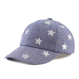 Pesaat Summer Baby Baseball Caps Toddler Sun Hat for Boys Girls Adjustable Kids Trucker Hats(50cm(1-2Y), Star)