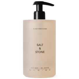 Salt & Stone Body Wash for Women & Men | Black Rose & Oud | Hydrating Gel Cleanser | Clean & Soften Skin | Made with Niacinamide & Hyaluronic Acid | Free From Parabens, Sulfates & Pthalates 15.2 fl oz