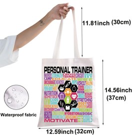 BWWKTOP Personal Trainer Tote Bag Personal Trainer Gifts Fitness Instructor Shoulder Bag Fitness Trainer Gifts (Personal Trainer)