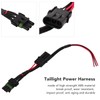Taillight Power Harness Whip Brake License Plate Light Power Plug