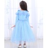 SANNYHHOOT - Disfraz de Princesa para niñas, 1blue with Accessories,