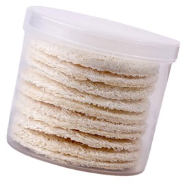 Beavorty 10pcs Loofah Makeup Remover Rounds Round Facial Cleansing Pads for Women Exfoliating Face Wipes Soft Texture for Daily Skincare