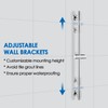 ROVOGO Shower Slide Bar 30-Inch with Height/Angle Adjustable Handheld Shower