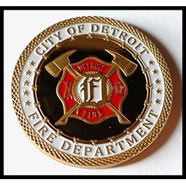City of Detroit Fire Department Honorable Firefighter Challenge Coin Award