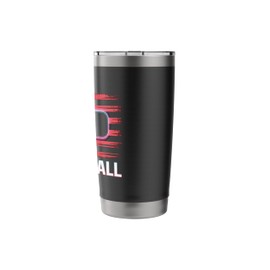 Retro Pickleball Player American Flag Pickleball Paddle Stainless Steel Insulated Tumbler