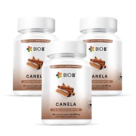 BIO B | Canela 3 Pack 60 cápsulas veganas cada uno