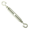 Yacht Steel Hook with safety M6 stainless steel A4