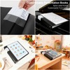 Uquelic 50 Pocket Presentation Binder with Clear Sleeves Letter/A4 Size