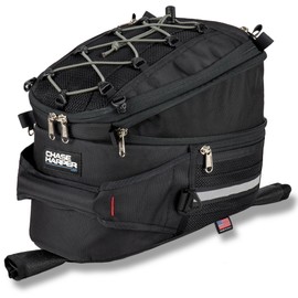 Chase Harper USA 650X Strap Mount Tank Bag - Water-Resistant, Tear-Resistant, Industrial Grade Ballistic Nylon with Anti-Scratch Rubberized Bottom, Adjustable Strap Mounting - Expandable Design
