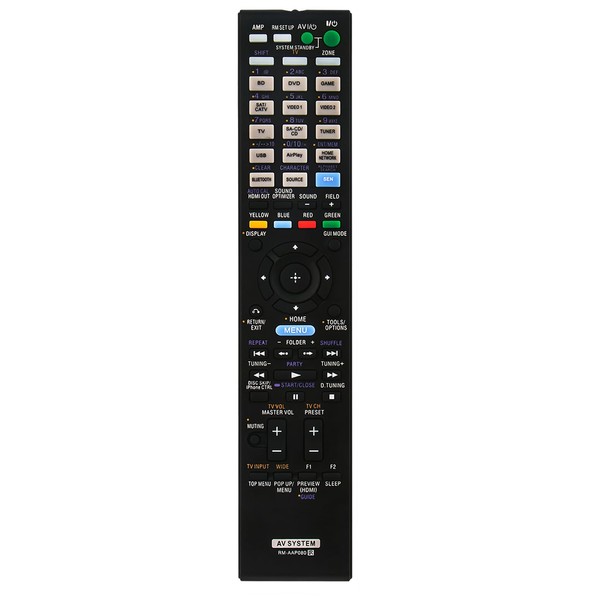 Replacement Remote Control RM-AAP080 Applicable for Sony A/V Receiver STR-DA1800ES