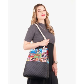 Bvani Large Canvas Tote Bag for Women Great for School Travel and Shopping (Popart)