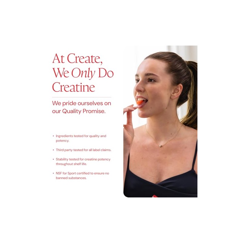Create Gomitas de Monohidrato de Creatina para Hombres y Mujeres.