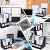 Elezeal A4 Magazine File Holder 4 Vertical Compartments Bookshelf Document