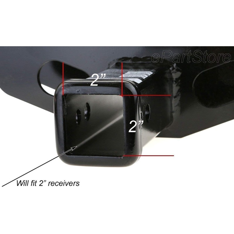 eVerHITCH USA Metal Flag Hitch Cover (Fits 2" Receiver, Black