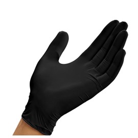 GloveOn Black Disposable Nitrile Gloves Hammer (Extra Large, 90, count)